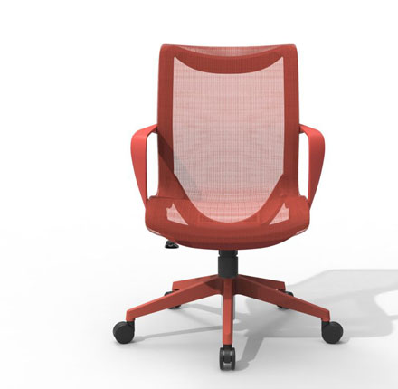 Sihoo M77C Ergonomic Red Small Size Whole Mesh Reception Office Chair