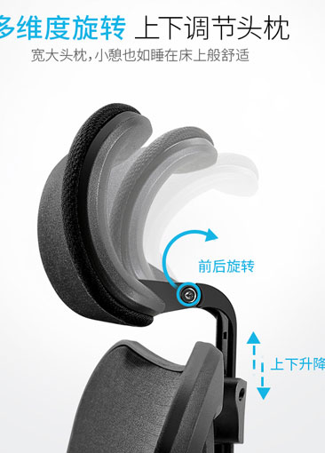Features Of M18-025 Black Adjustable Armrest Ergonomic Office Chair90500