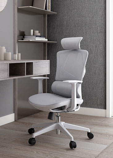 Features Of M91A-101 Grey Frame Grey Mesh Pp Base Ergonomic Desk Chair27100