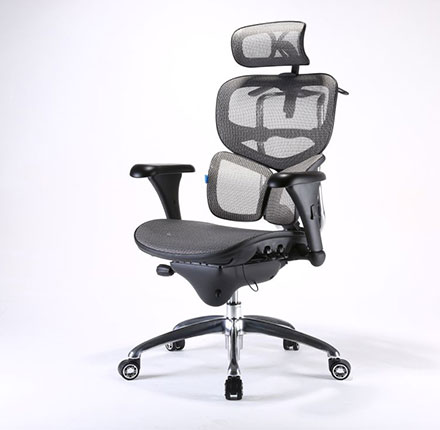 Sihoo B7 Grey Ergonomic Adjustable Drafting Fabric Manager Office Chair