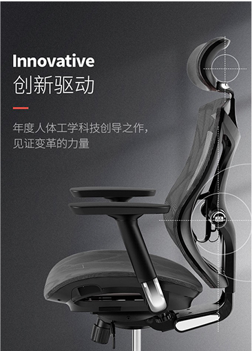 Features Of V1 Black Frame Black Mesh Office Adjustable Chair